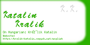 katalin kralik business card